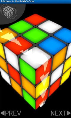Screenshots of the game Solutions to the Rubik's's Cube   , .