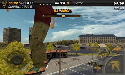 Screenshots of the game Mike V: Skateboard Party HD on your Android phone, tablet.