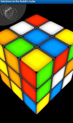 Screenshots of the game Solutions to the Rubik's's Cube   , .