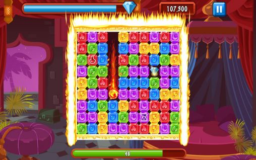 Capturas de tela do jogo Diamond Dash no telefone Android, tablet.