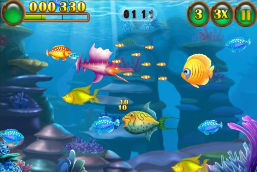 Screenshots of the game Feeding frenzy special on Android phone, tablet.