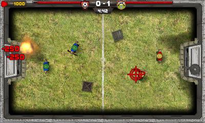 Captures d'écran du jeu Shootball sur Android, une tablette.