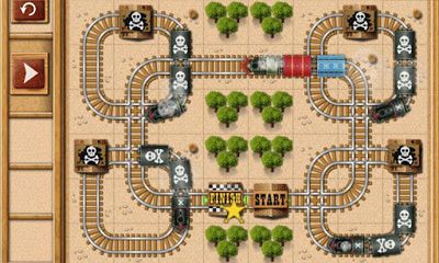 Captures d'écran du jeu Rail Maze pour Android, une tablette.