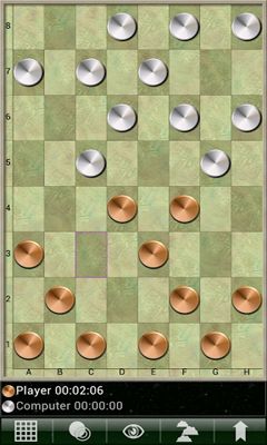Screenshots of the game Checkers Pro V Android phone, tablet.