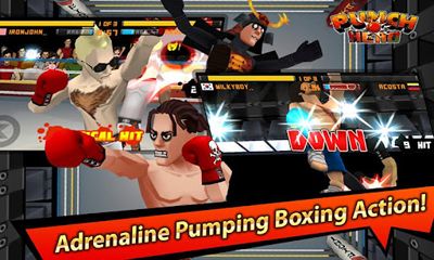 Captures d'écran du jeu Punch Hero pour Android, une tablette.