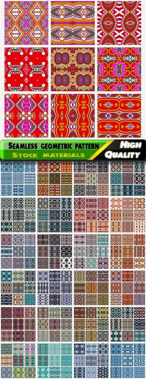 Abstract seamless geometric pattern in vector from stock - 25 Eps