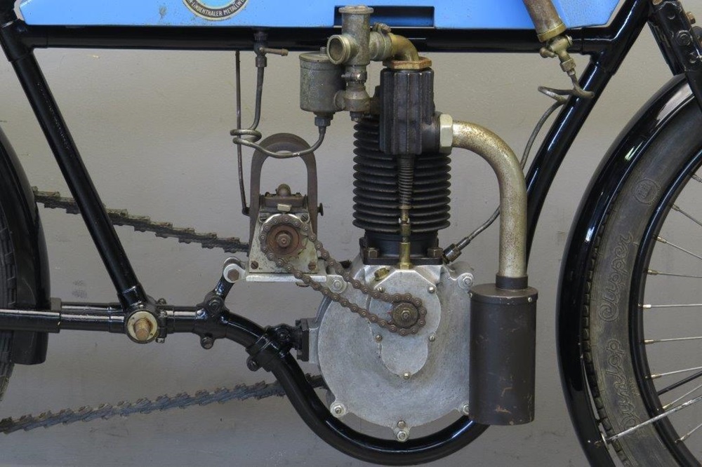 Неизвестный винтажный мотоцикл 1913-1914 г/в