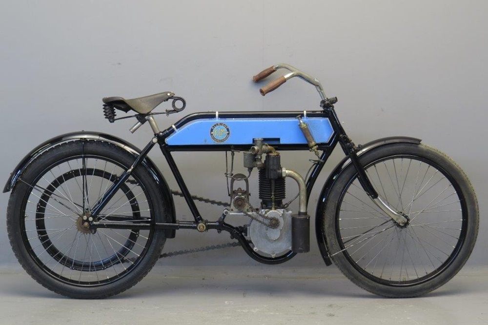 Неизвестный винтажный мотоцикл 1913-1914 г/в