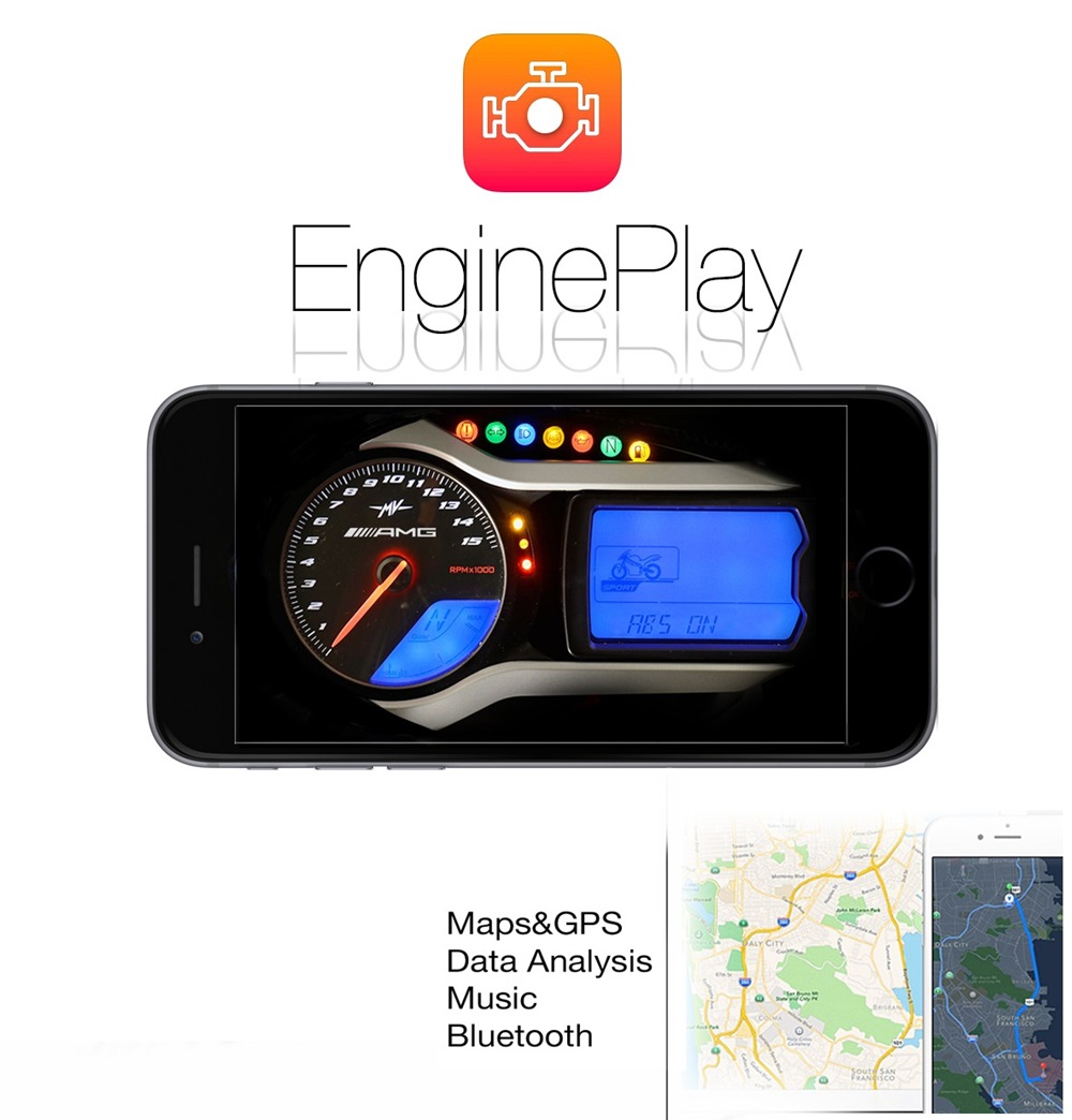 Концепт MV Agusta AMG + EnginePlay (аналог Apple CarPlay)