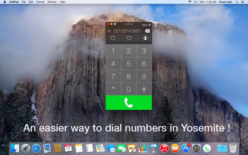 CallPad - звоним с Mac OS X 10.10 Yosemite