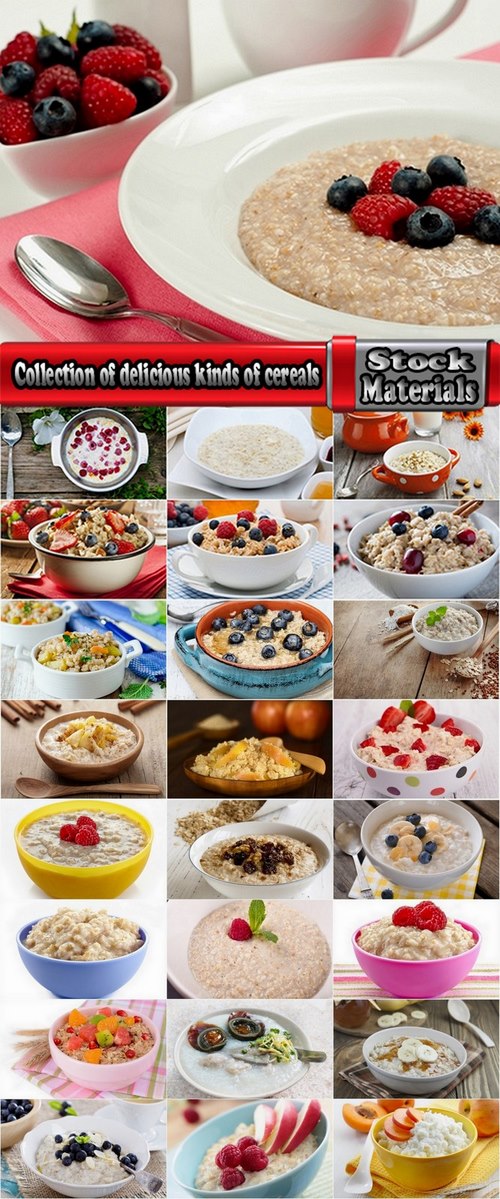 Collection of delicious kinds of cereals 25 HQ Jpeg