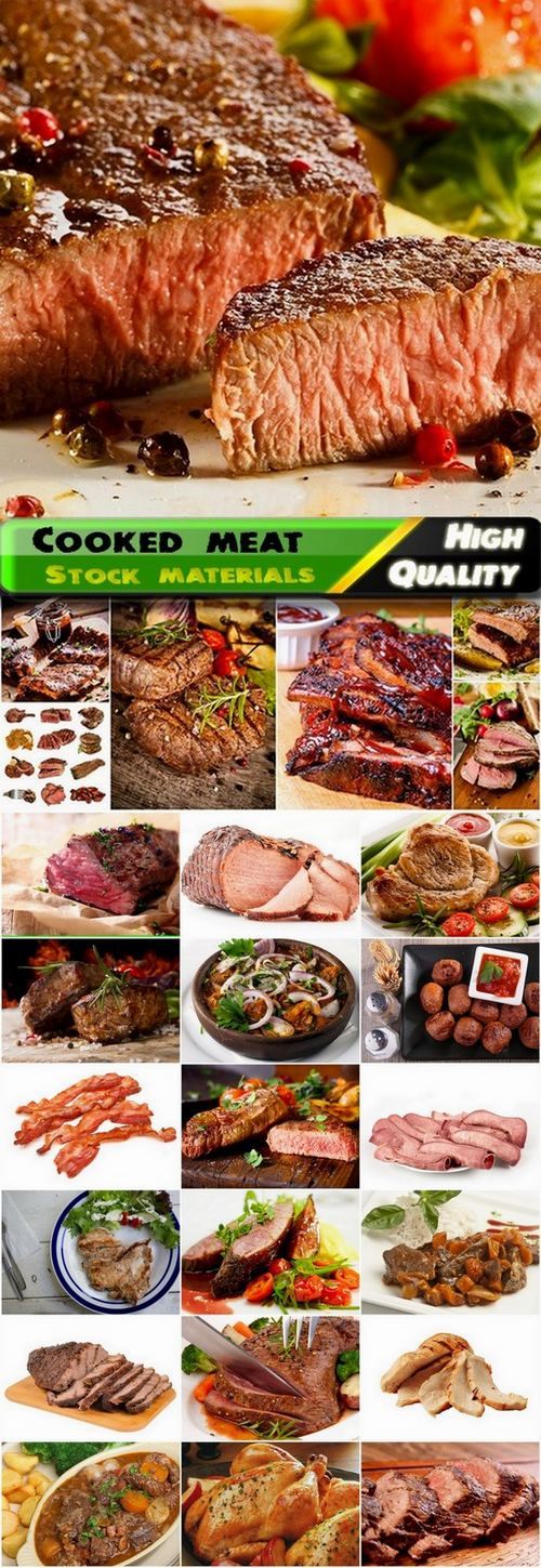 Cooked and grilled meat Stock images - 25 HQ Jpg