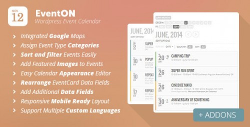 [GET] EventOn v2.2.21 - WordPress Event Calendar Plugin graphic