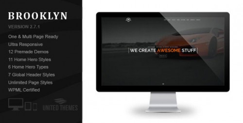 NULLED Brooklyn v2.8.1 - Creative One Page Multi-Purpose Theme  