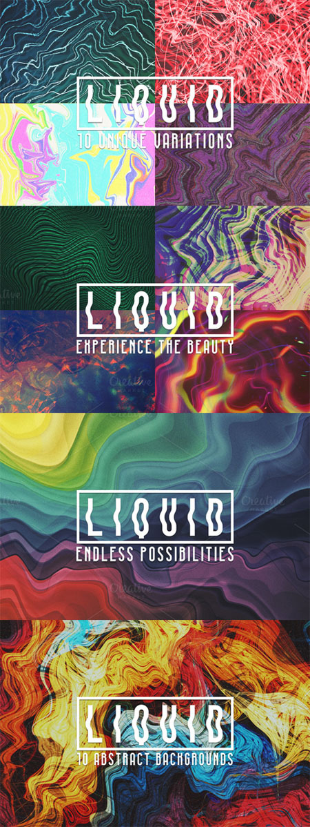 CM - Liquid: 10 Abstract Backgrounds 144145