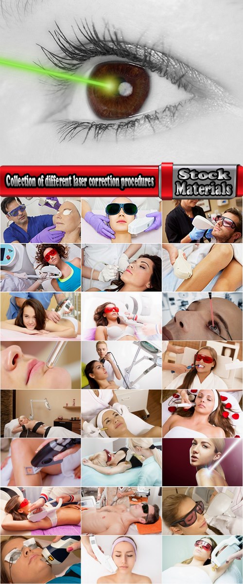 Collection of different laser correction procedures 25 HQ Jpeg