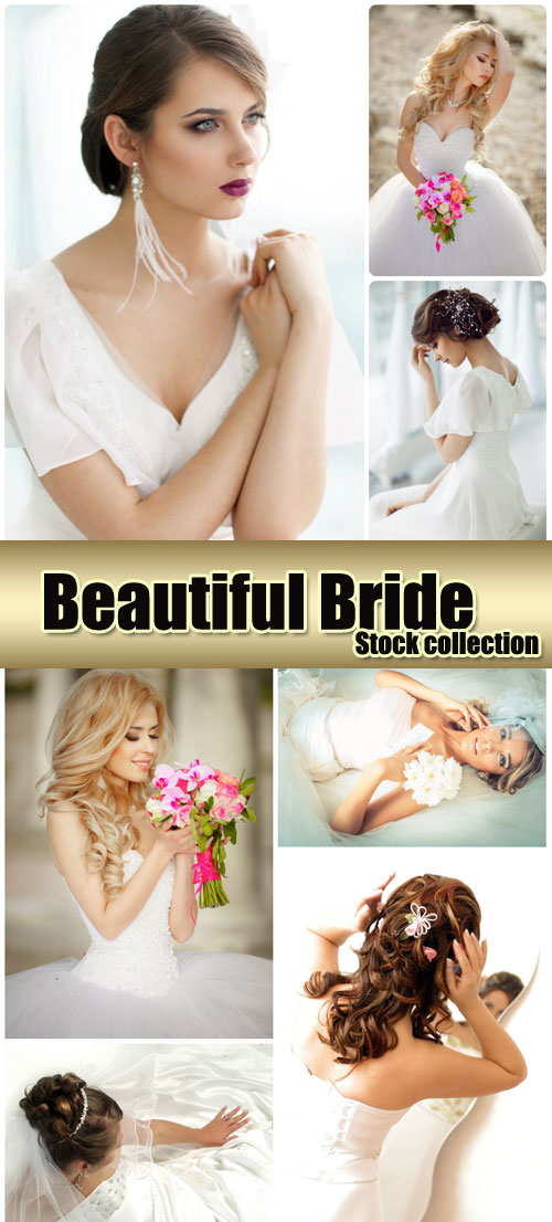 Beautiful bride, wedding, marriage - stock photos