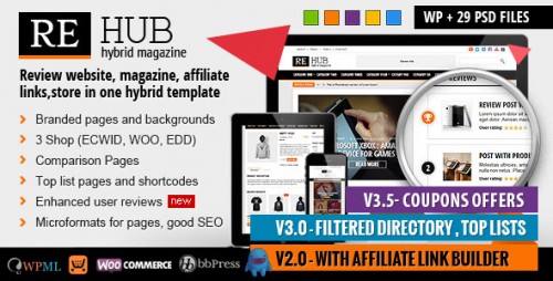 Nulled REHub v3.9.1 - Directory, Shop, Coupon, Affiliate Theme product logo