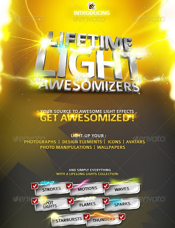 GraphicRiver - Lifetime Light Awesomizers ( Effects Collection )