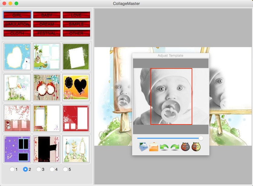 CollageMaster - создание фотоколлажей в Mac OS X