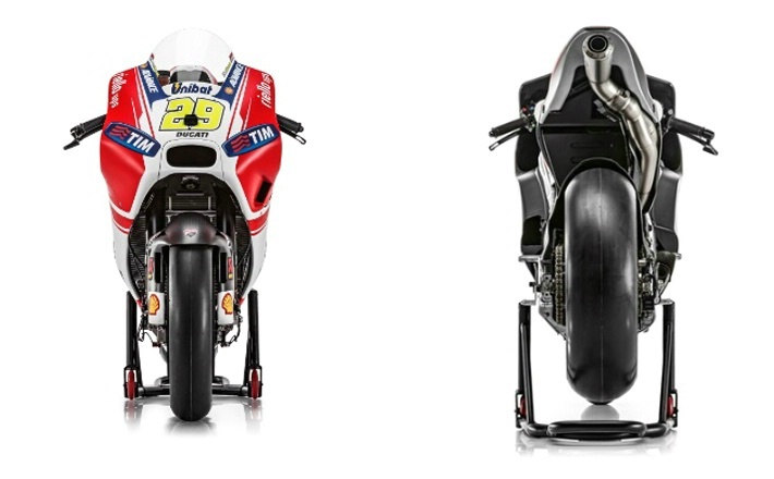 Фотосравнение прототипов Ducati GP15 и Ducati GP14