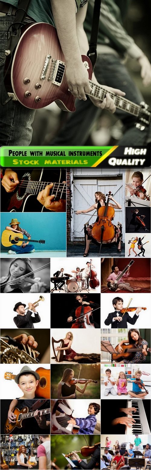 People with musical instruments Stock images - 25 HQ Jpg