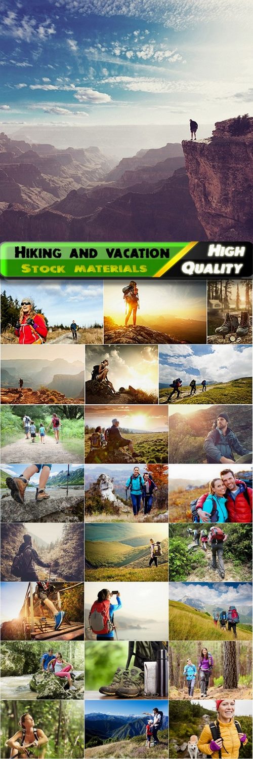 Hiking and group people travel - 25 HQ Jpg