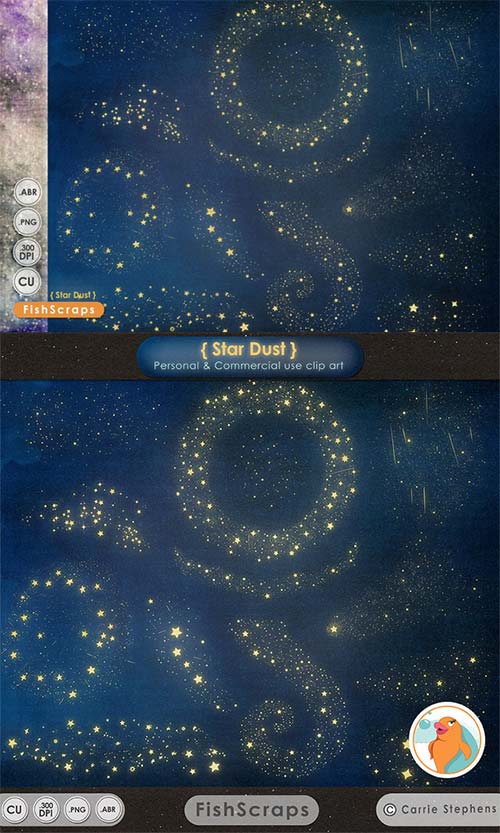 CreativeMarket Star Dust - Magical Sparkle ClipArt