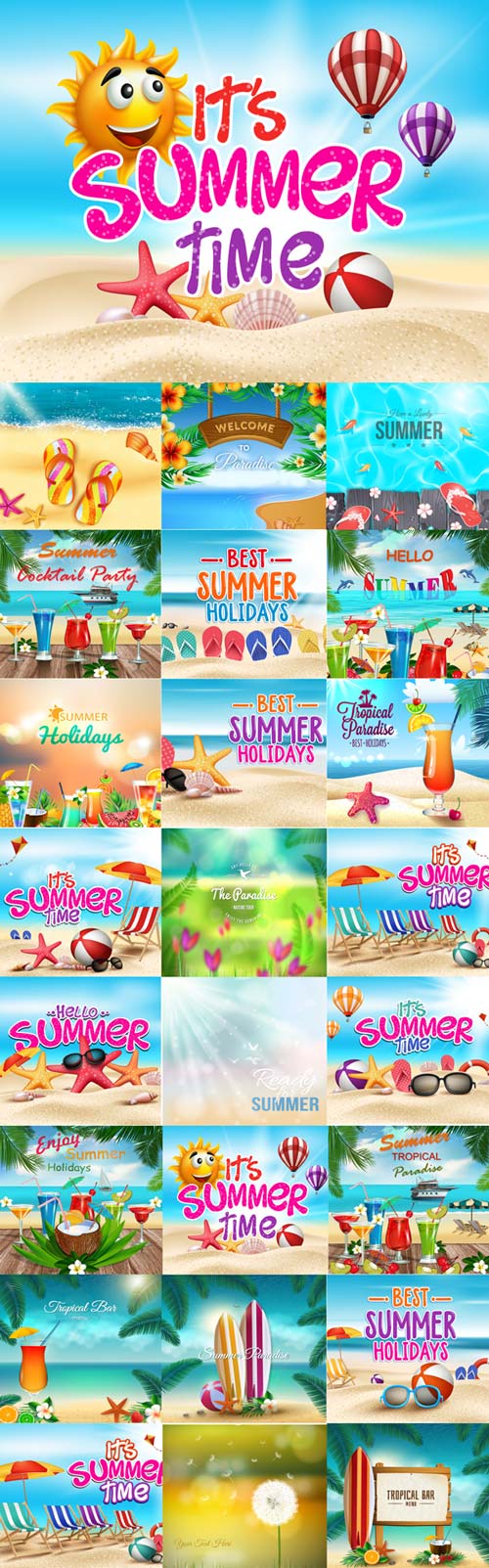 Ready for summer vector graphics