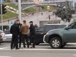 Сын Порошенко попал в ДТП в Киеве