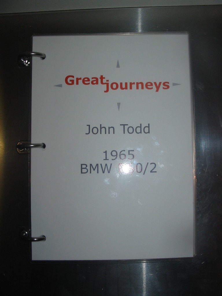 RTW BMW R60/2 - мотоцикл путешественника Джона Тодда