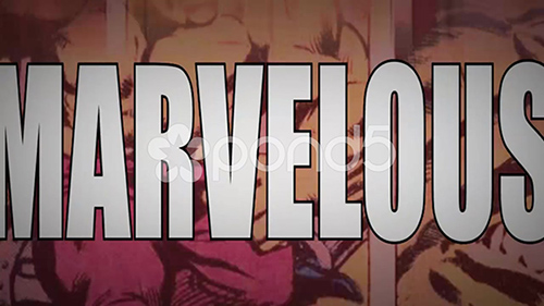 Marvelous - A Marvel Superhero & Comic Themed Intro Opener. Marvel Theme Style - After Effects Project (pond5)