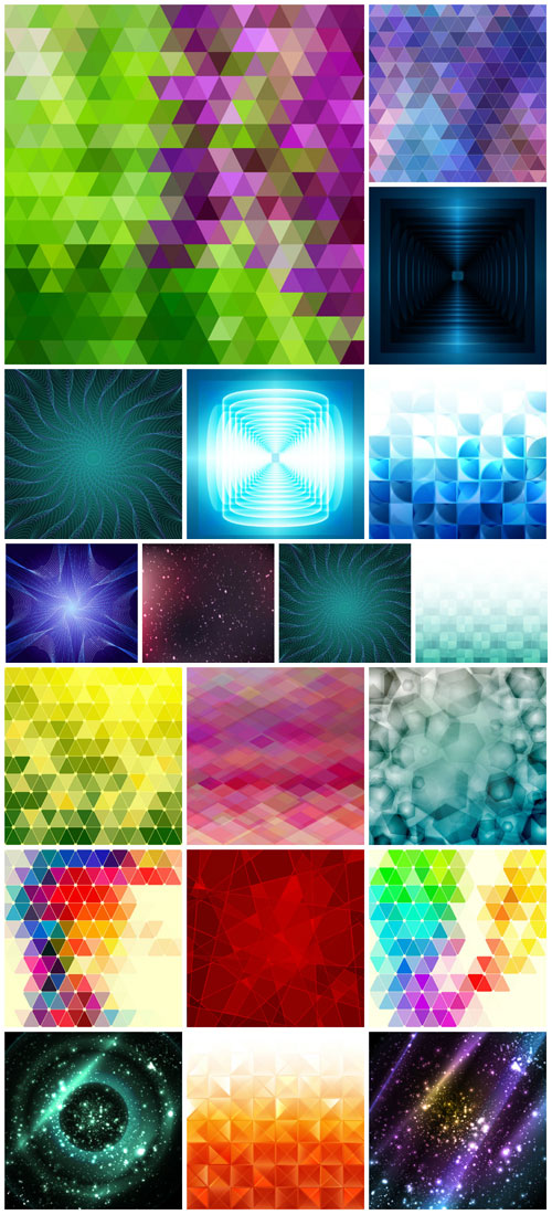 Vector colorful backgrounds, abstraction