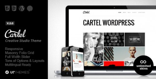 Nulled Cartel v2.0 - Responsive Portfolio WordPress Theme image