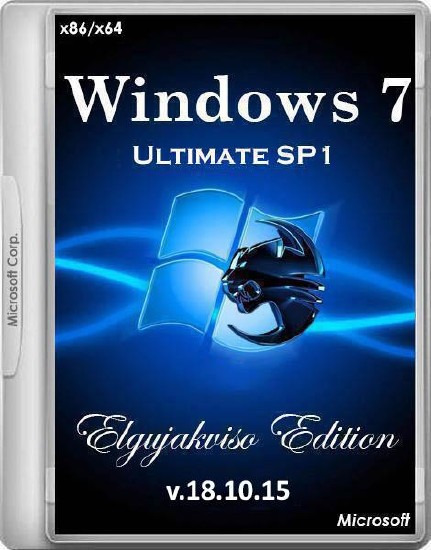 Windows 7 Ultimate SP1 x86/x64 Elgujakviso Edition v.18.10.15 (2015/RUS)