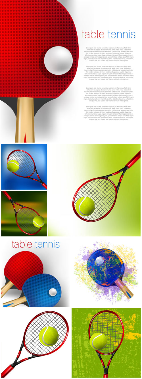 Tennis rackets and balls, sport