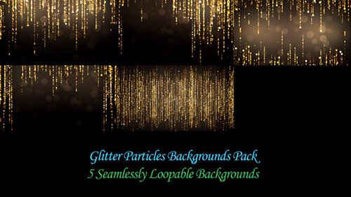 Glitter Particles Backgrounds Pack - Motion Graphics (Videohive)