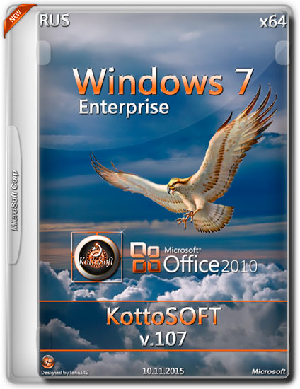 Windows 7 Enterprise x64 Office 2010 KottoSOFT v.107 (RUS/2015)