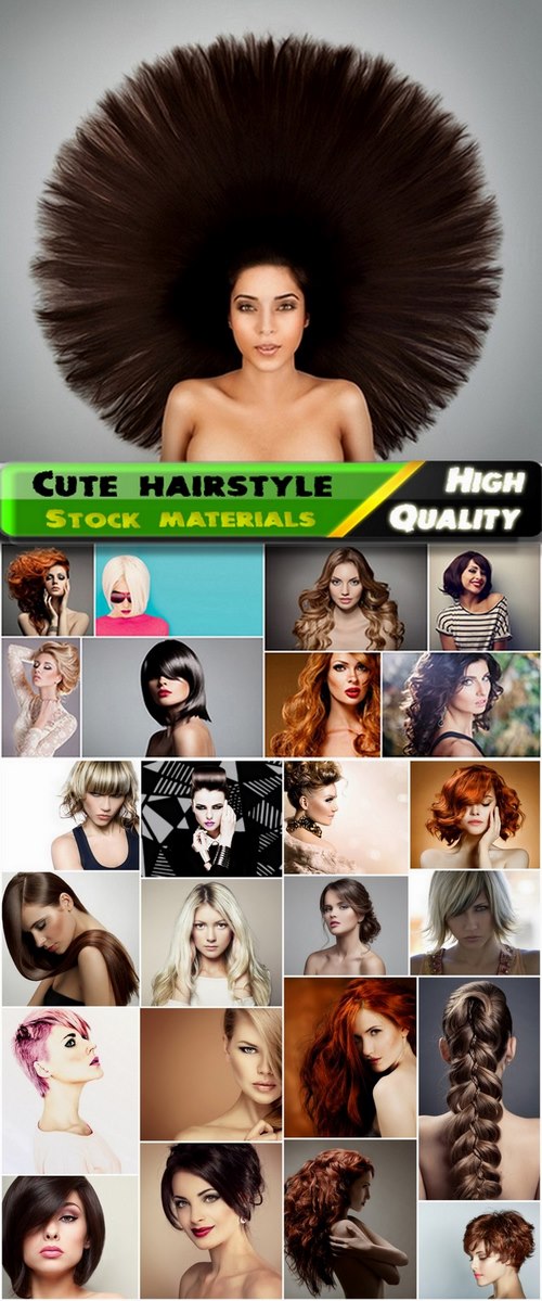 Women with cute hairstyle and haircuts model - 25 HQ Jpg