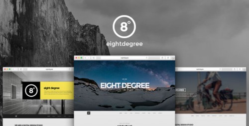 NULLED Eight Degree - One Page Parallax WordPress Theme product photo