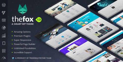Nulled TheFox v1.34 - Responsive Multi-Purpose WordPress Theme product pic
