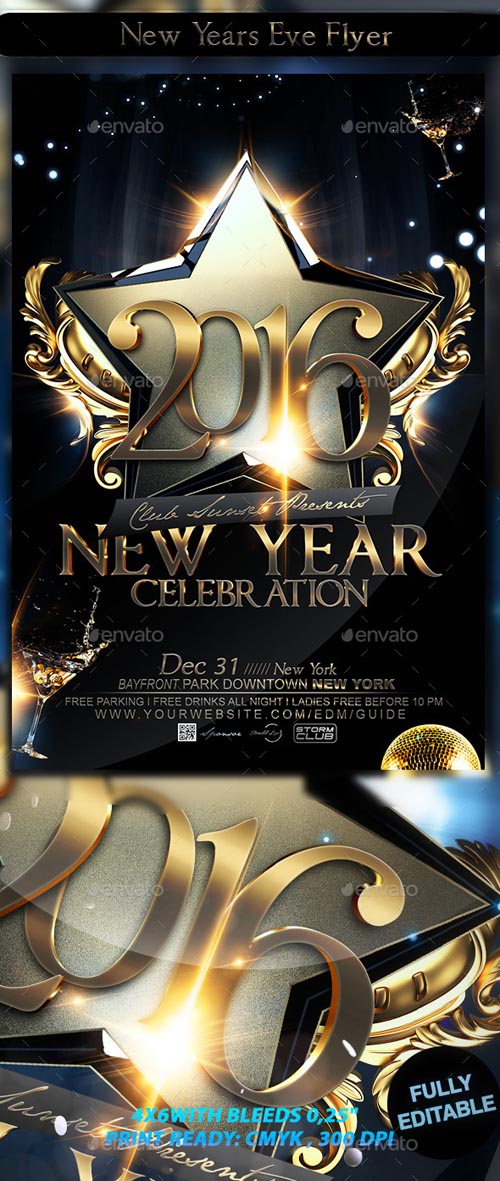New Years Eve Flyer 12739906