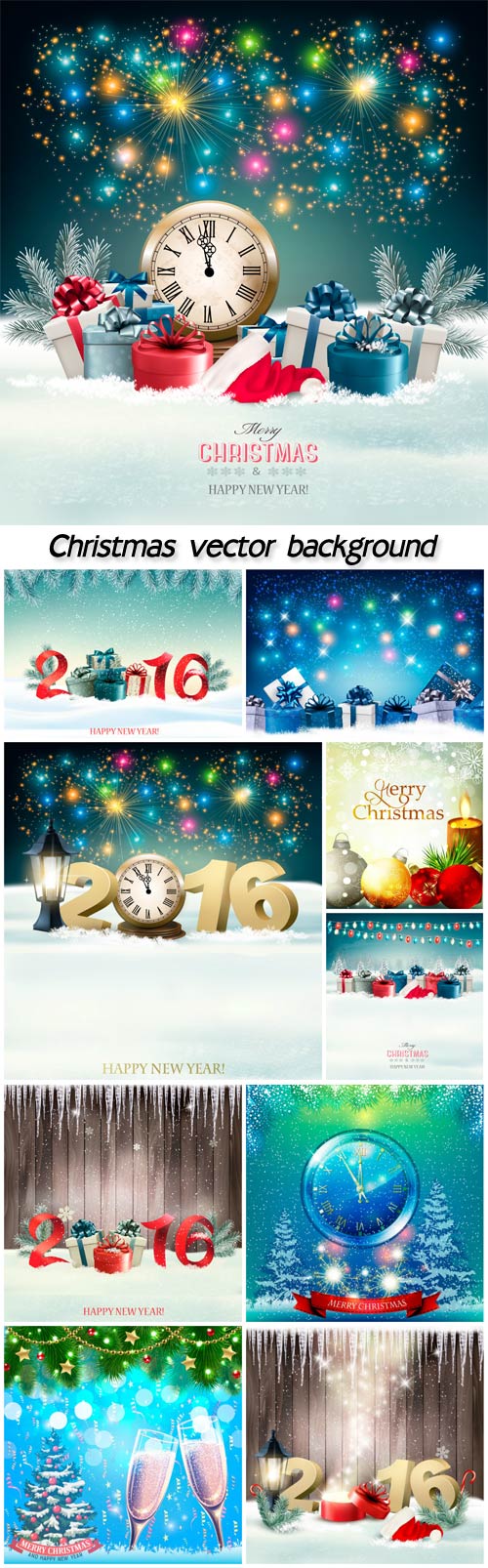 Christmas, winter beautiful vector backgrounds