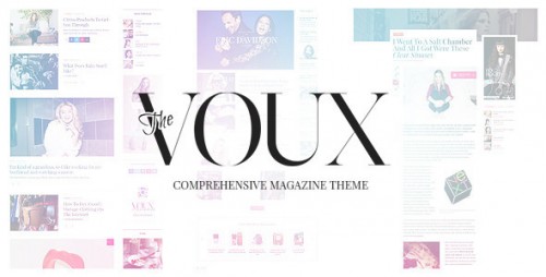 NULLED The Voux - A Comprehensive Magazine Theme product pic