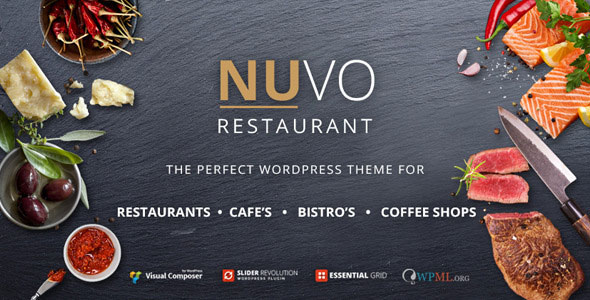 NUVO v5.5.6 - Restaurant, Cafe & Bistro Wordpress Theme