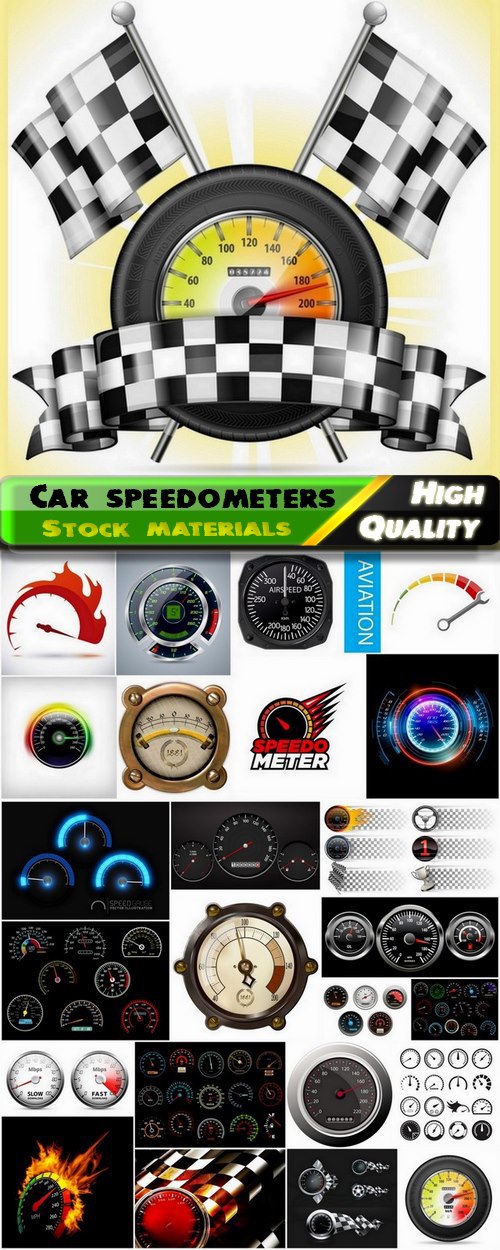 Car speedometers and dials - 25 Eps