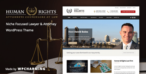 NULLED HumanRights v1.1.0 - Lawyer and Attorney WordPress Them  