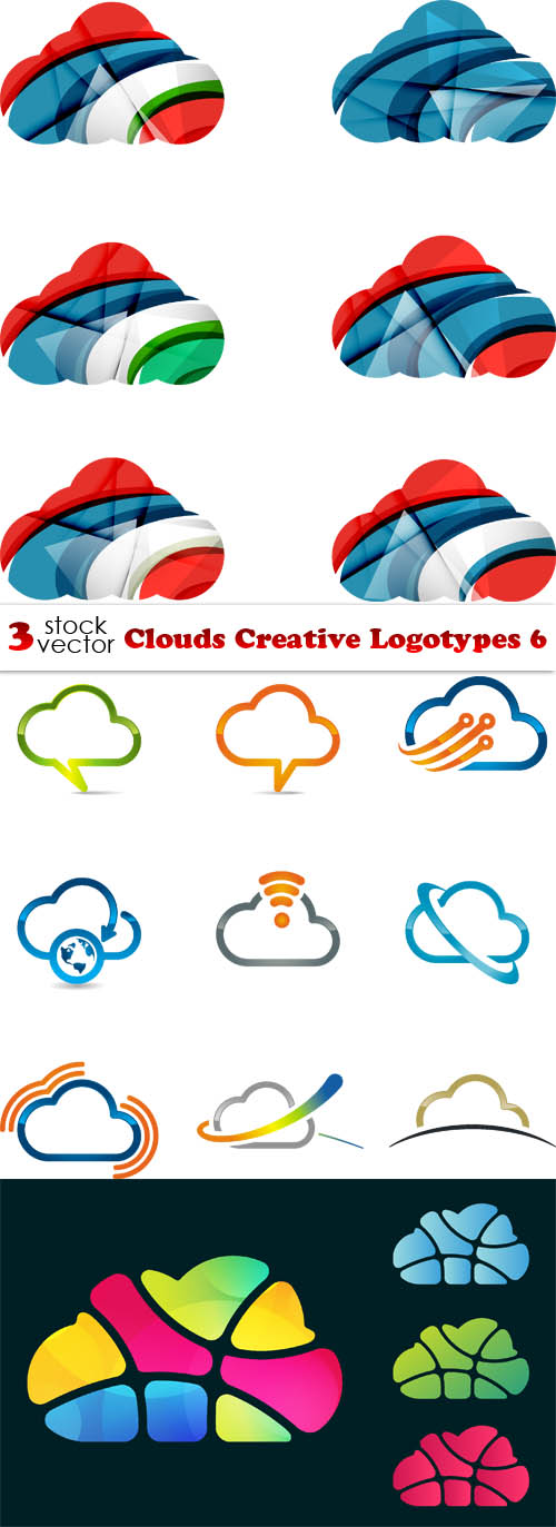 Vectors - Clouds Creative Logotypes 6