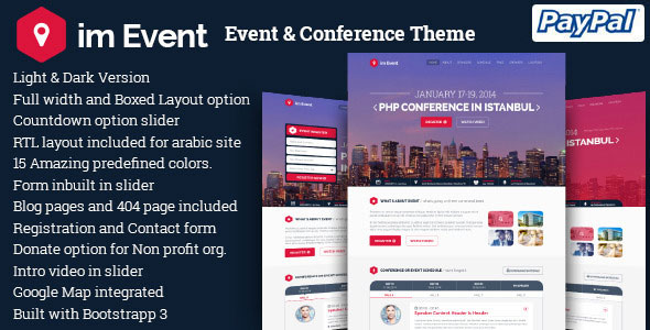 Nulled ThemeForest - im Event v2.9 - Event & Conference WordPress Theme