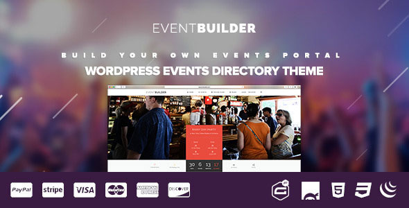 Nulled ThemeForest - EventBuilder v1.0.5 - WordPress Events Directory Theme